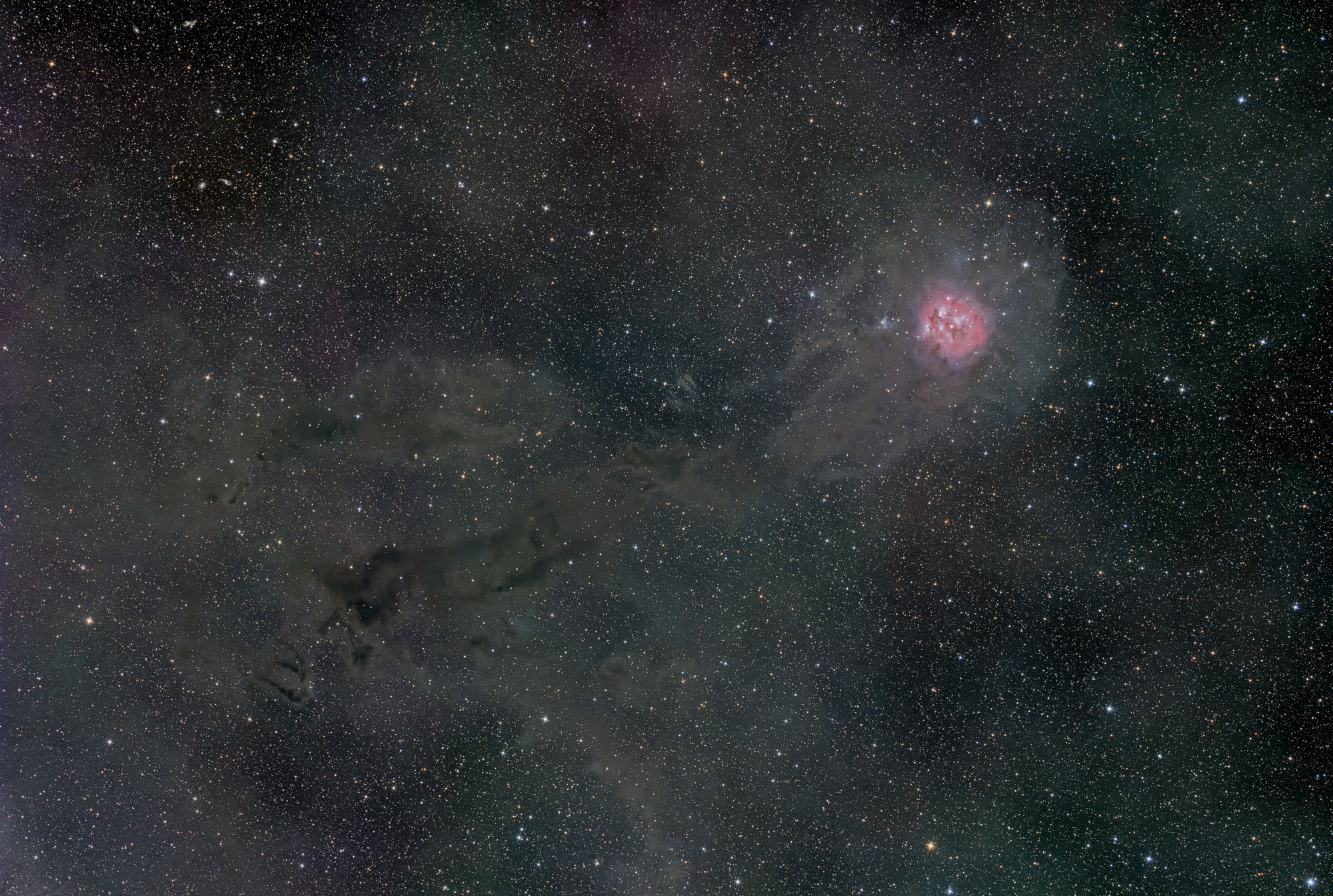 Cocoon Nebula IC 5146 in the constellation Cygnus